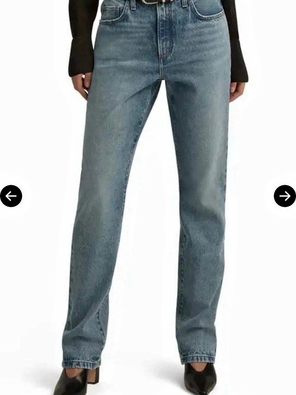 Favorite Daughter The Mikka Straight Leg Jeans in Blue Waist 27 NWT